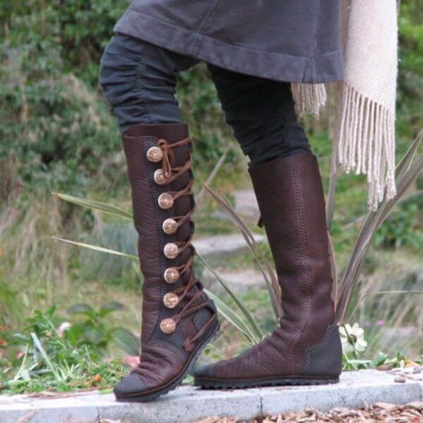 VCSHOES Rider Wide Calf Chukka Flat Boot