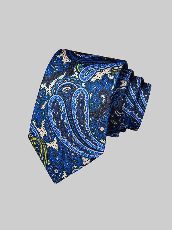 Silk Ties Print Delicate Pattern Fashion Style