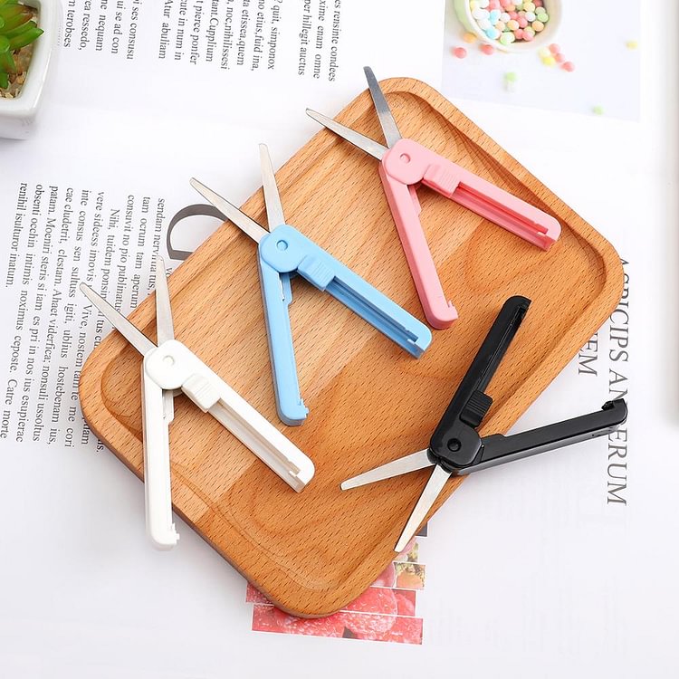 JOURNALSAY Creative Portable Minimalism Telescopic Mini Scissors