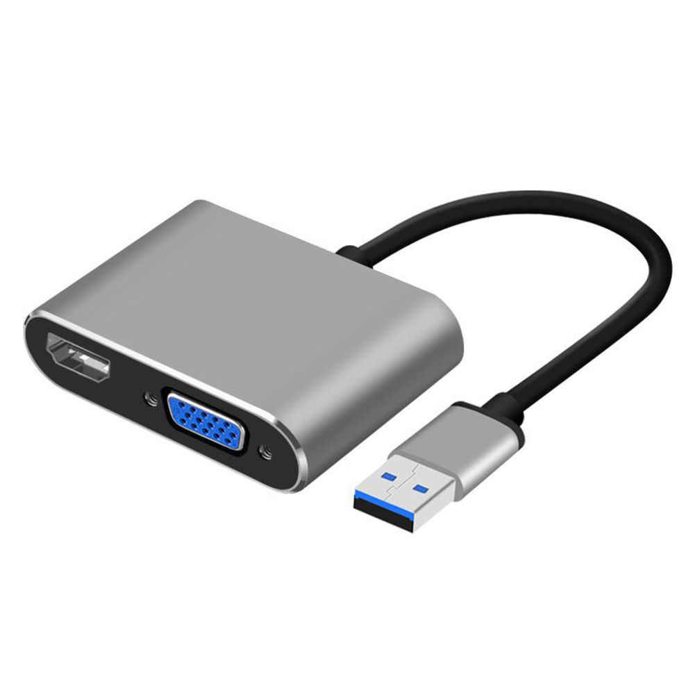 USB 3.0 to HDMI VGA Converter 2 in 1 Video Audio Adapter for Windows 7/8/10, 501 Original
USB 3.0 to HDMI VGA Converter 2 in 1 Video Audio Adapter for Windows 7/8/10, 501 Original