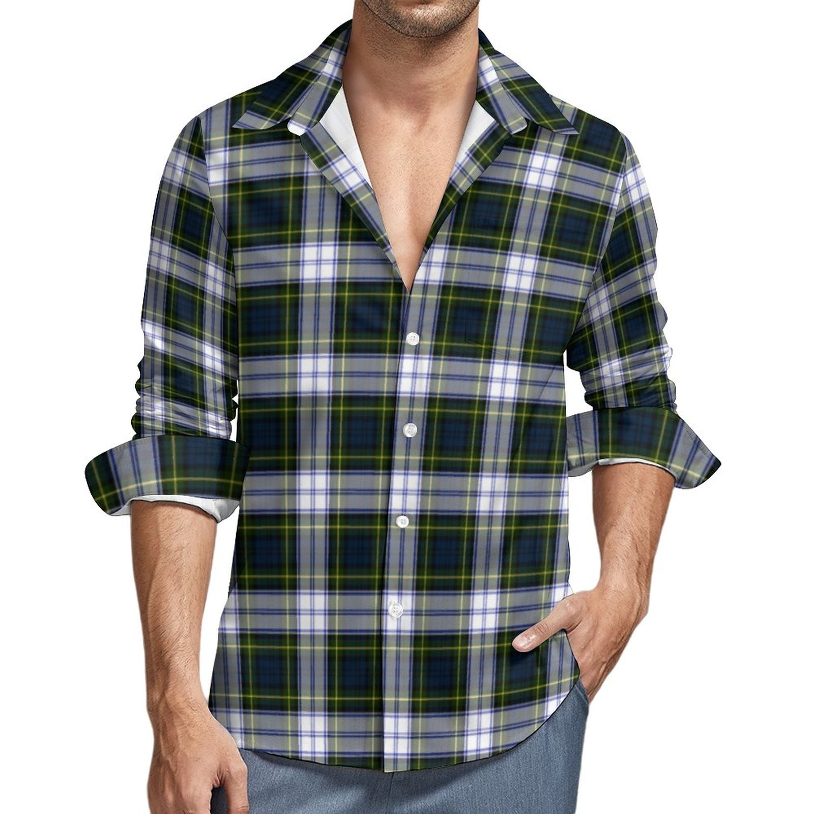dress gordon flannel shirt Men's Gordon Tartan Skipjack Sport Shirt