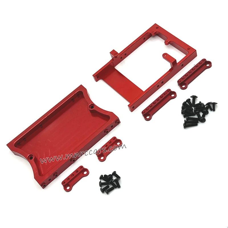 MN Model MN98 Upgrade Parts Tail beam, servo compartment, shock absorber bracket
