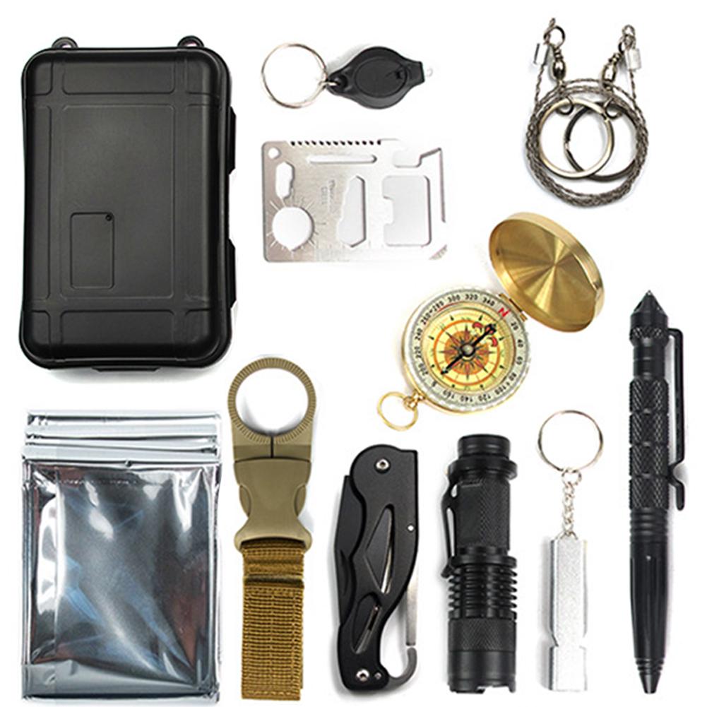 11 in 1 Outdoor Survival Kit EDC SOS Emergency Tools for Camping Wilderness, 501 Original
11 in 1 Outdoor Survival Kit EDC SOS Emergency Tools for Camping Wilderness, 501 Original