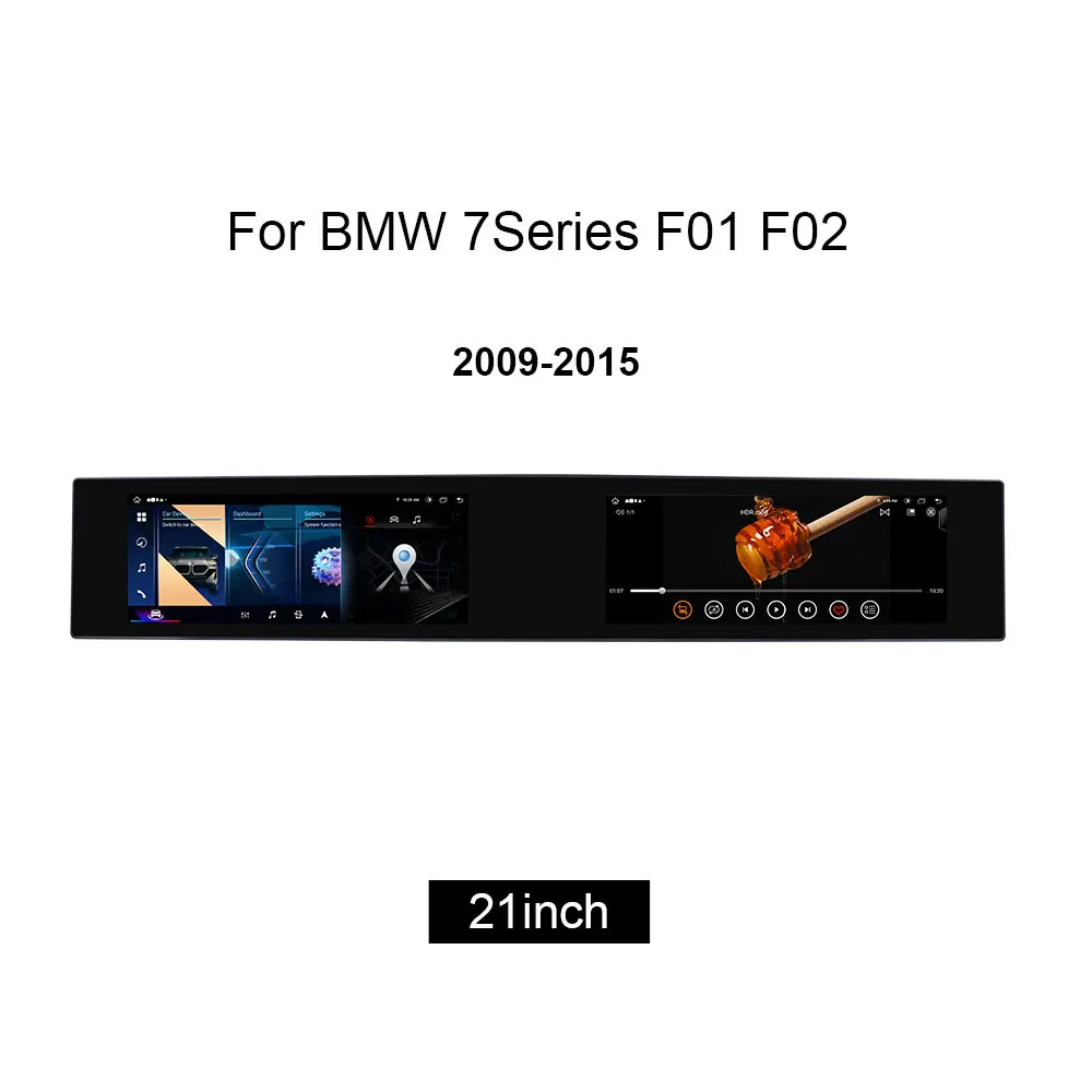 Für BMW 7er F01 F02 2009-2015 Android Dual Touchscreen CarPlay mit Co-Pilot Bildschirm