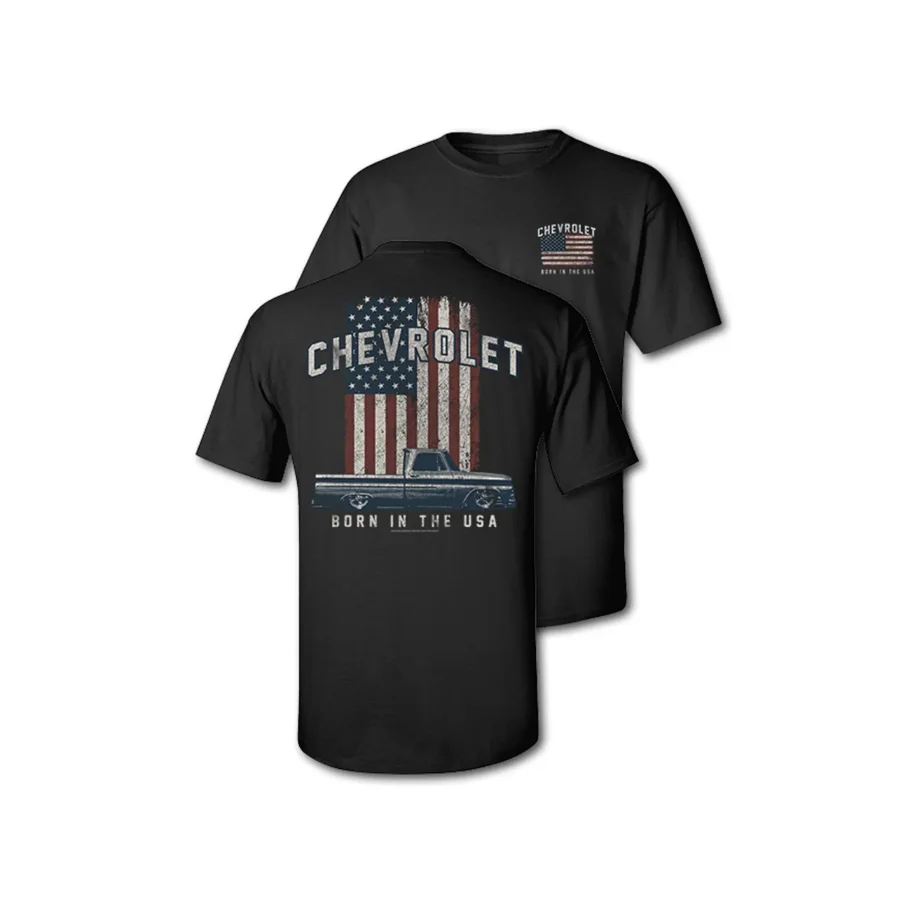 Chevrolet Born In The USA Printed Unisex Oversized T-shirt - Devcarry