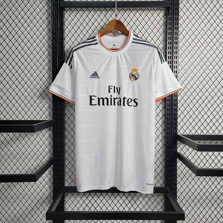Retro Real Madrid 2013-14 home RONALDO Benzema Bale Sergio Ramos Alonso Di Maria Modric  Football jersey retro