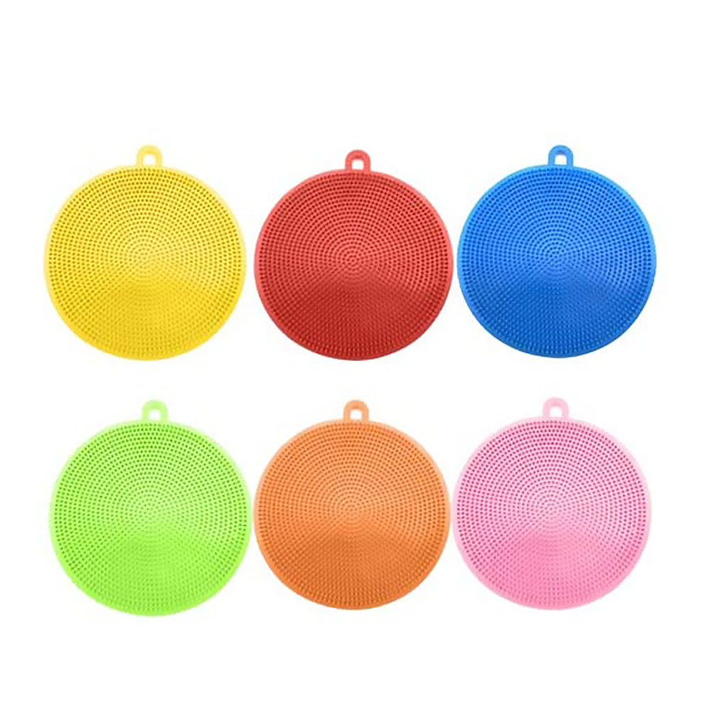6pcs Multifunctional Silicone Cleaning Brush Round Kitchen Dish Wash Sponge, 501 Original
6pcs Multifunctional Silicone Cleaning Brush Round Kitchen Dish Wash Sponge, 501 Original