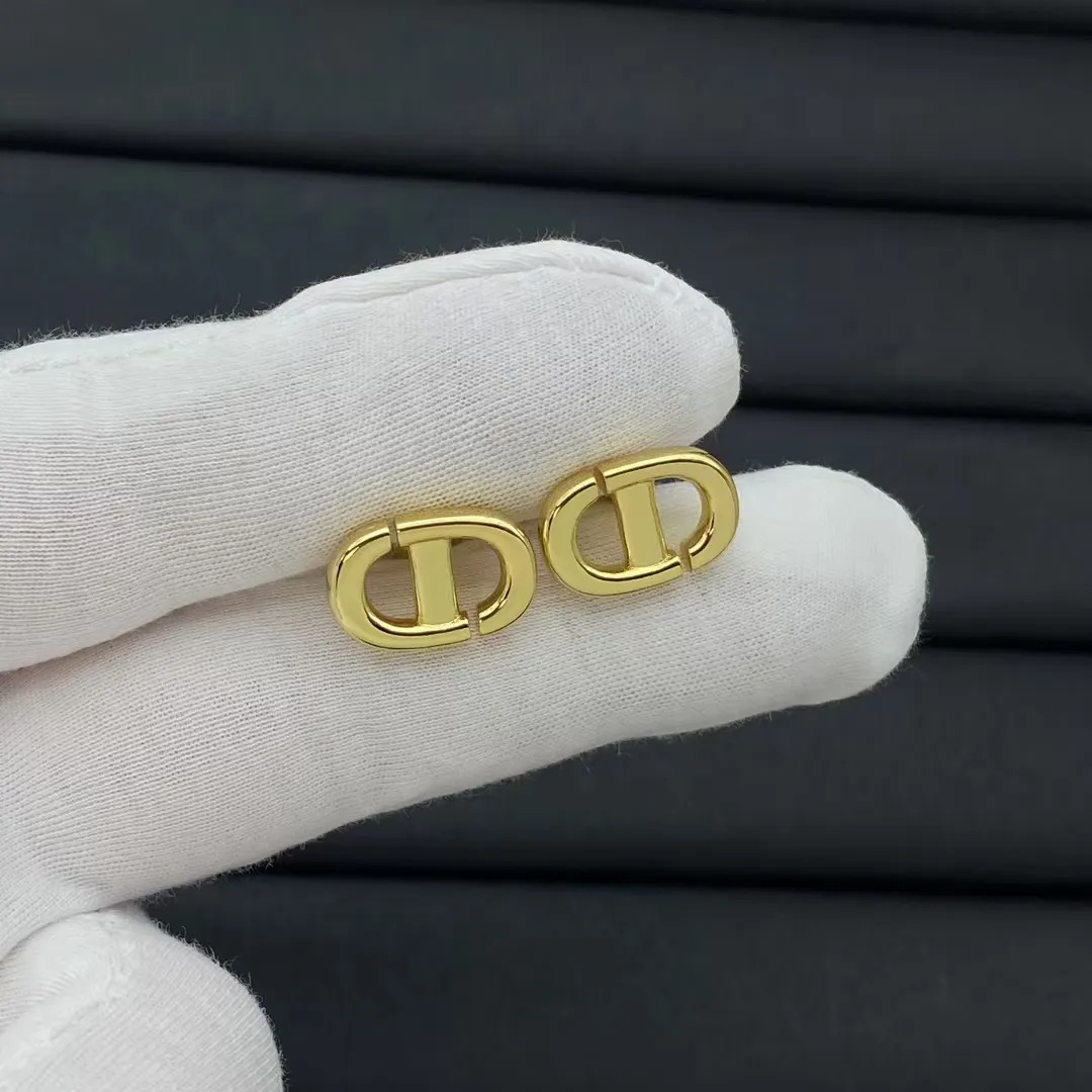 Dior Minimalistic CD Stud Earrings