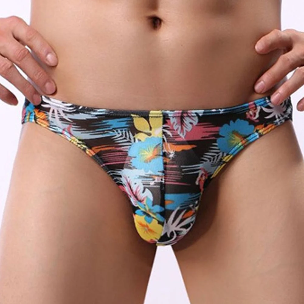 Aonga Man Swimming Trunks Men  Underwear Printed Bikini Briefs Beach Panties Male Swimwear Underpants Man  Swimsuit