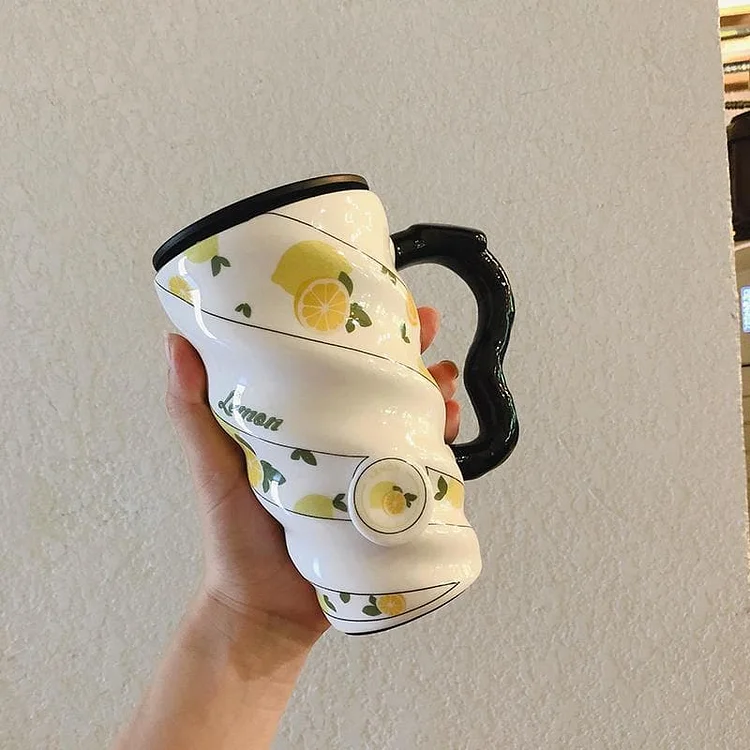 Kawaii Fruits Printing Ceramic Cup SS0465