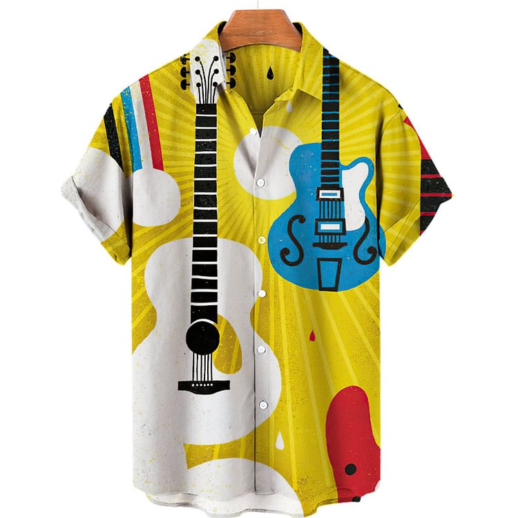 Men's Music Beach Short Sleeve Shirt