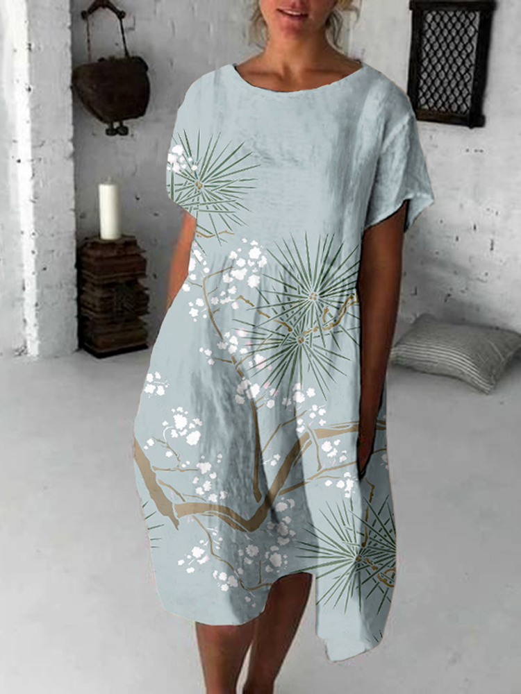 Hand Crafted Japanese Art Motif Dress
