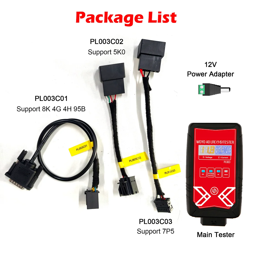 WOYO PL003 For AUDI LRE 16 4G/8K  8K0 953 568 Coil Spring With Electronics And Steering Angle Sensor Tester Bench Testing Lab Testing Component Testing Hardware In-the-Loop(HIL)Testing