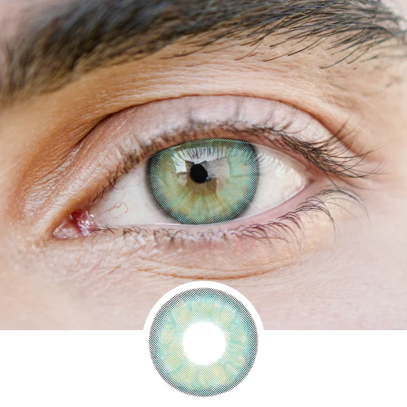 Men'Emerald green(12 months) contact lenses
