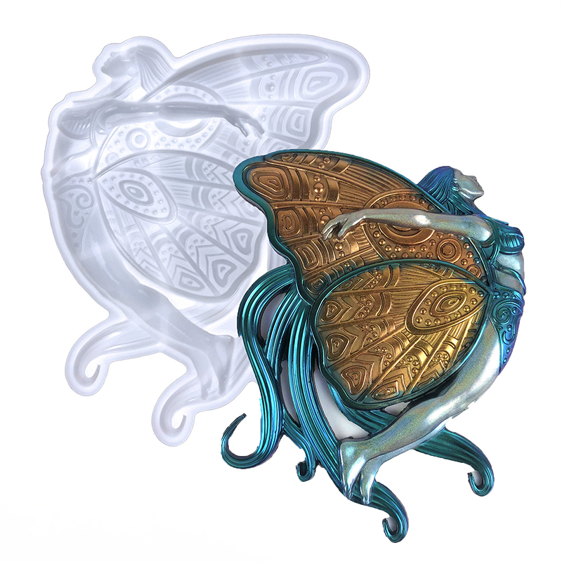 Create Enchanting Art with CrazyMold's Fairy Wall Decoration Resin Mold