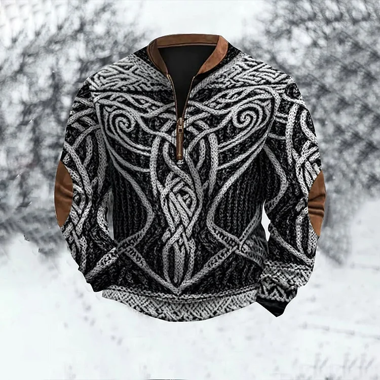 Men's Viking Rune Jacquard Sweatshirt