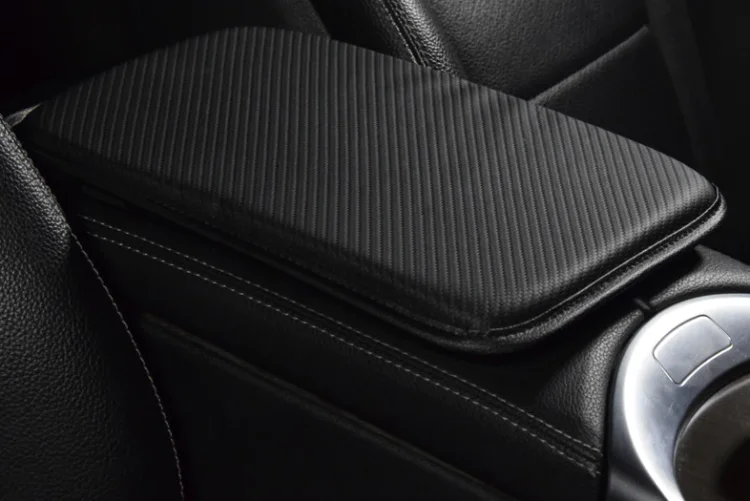 Upgraded Car Armrest Box Carbon Fiber Protective Cover