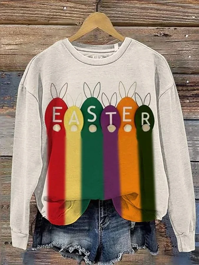Women's Easter Long Sleeve Sweatshirts