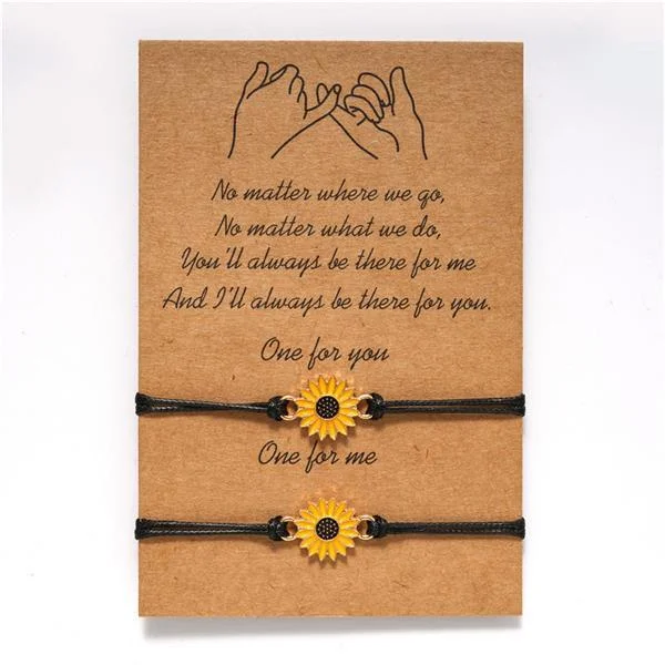 Friendship Sunflower Bracelet