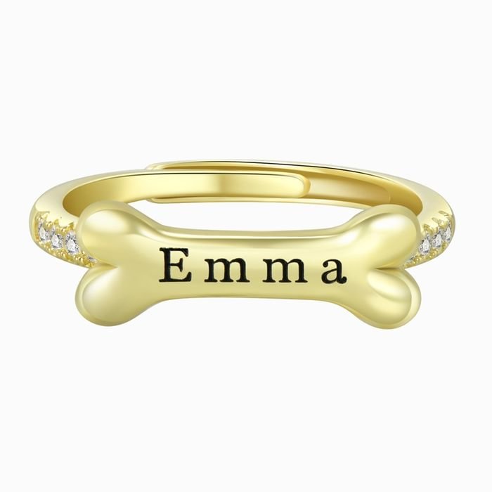 Customized Dog Bone Ring
