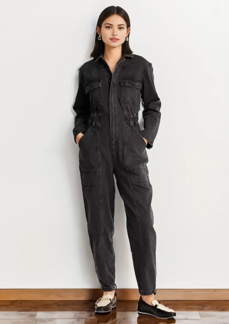 💛Black Friday Sale - 50% Off💛Long Sleeve Denim Jumpsuit (Buy 2 Free Shipping)
