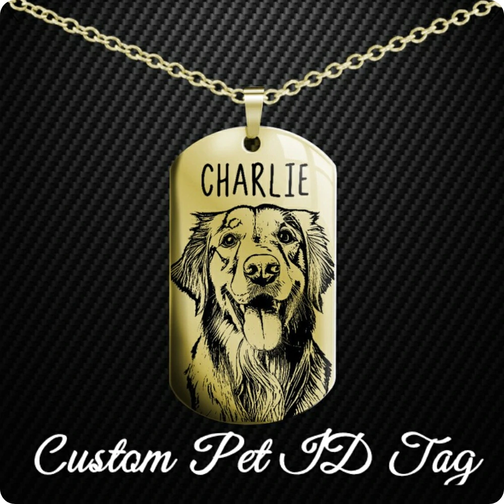 Lookipet High Quality Custom Pet Military ID Tags