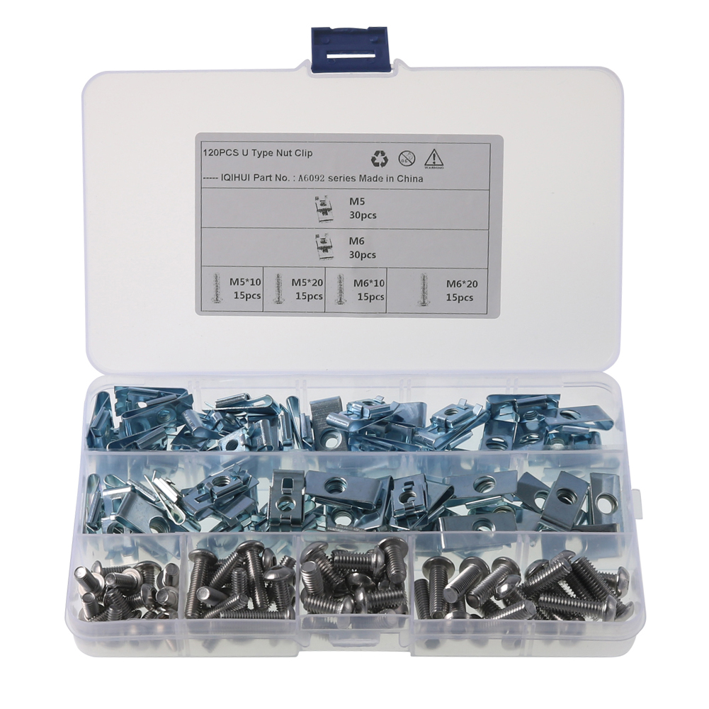 120pcs M5 M6 Car Panel Fastener Clips Screw Assorted U Shaped Chimney Nut, 501 Original
120pcs M5 M6 Car Panel Fastener Clips Screw Assorted U Shaped Chimney Nut, 501 Original