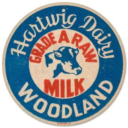 Milk Woodland- Round Shape Tin Signs/Wooden Signs - 30*30CM