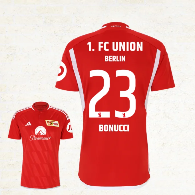 FC Union Berlin Leonardo Bonucci 23 Home Shirt Kit 2023-2024