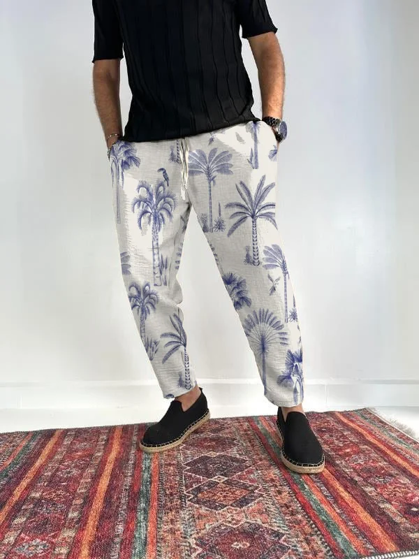 Men's Cocos Print Casual Pants