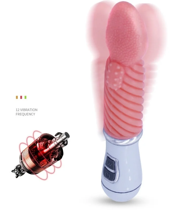Women's Tongue Massage Masturbator Tongue Licking G-spot Couple Sex Toy Vibrating Penis Electric Rod Rosetoy Official