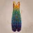 Ejimei Fashion Cotton Overalls Jumpsuits Women Summer Printed Sleeveless Jumpsuit for Women Loose Wide Leg Pants Overalls for Women