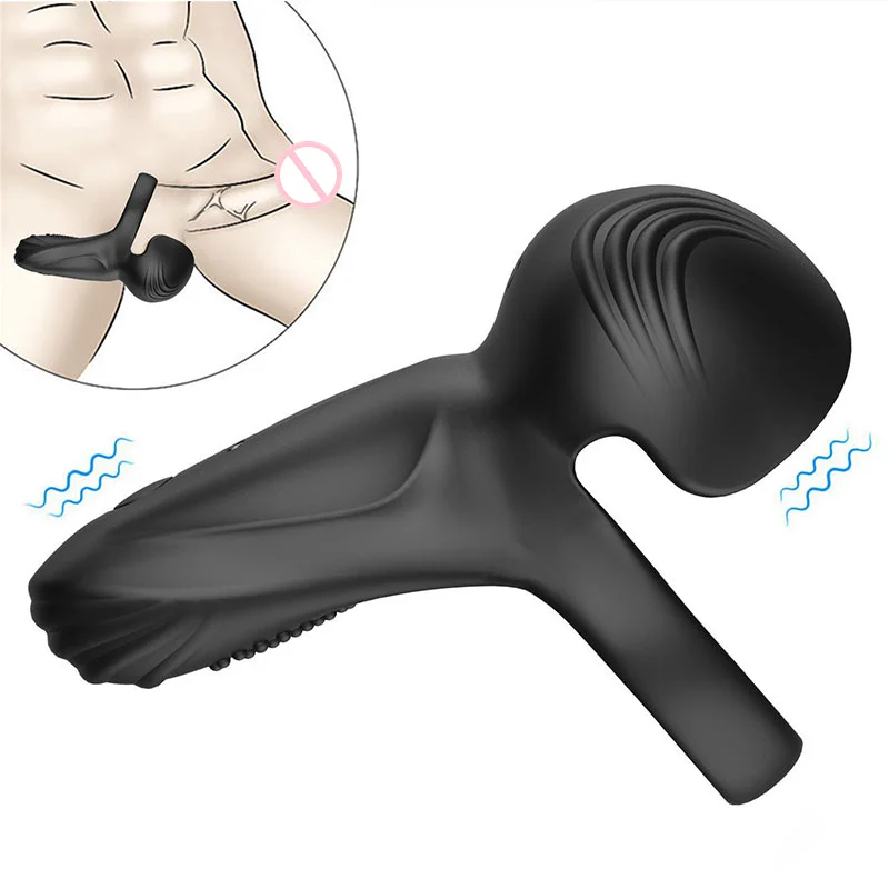 Remote Cock Ring Silicone Ring Electric Prostate Massager With Remote Control