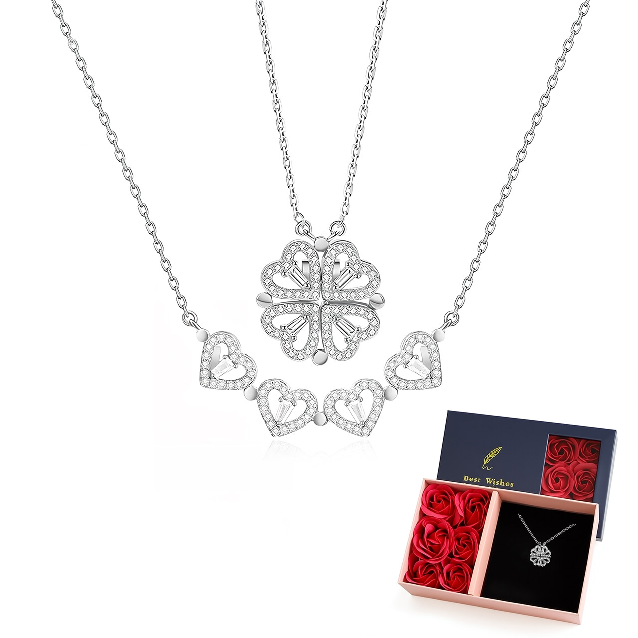 ✳️ハイグレード✨最高級 ✨ネックレス✨ B79 磁力式 四つ葉クローバーネックレス | GIFTUUの ブランド