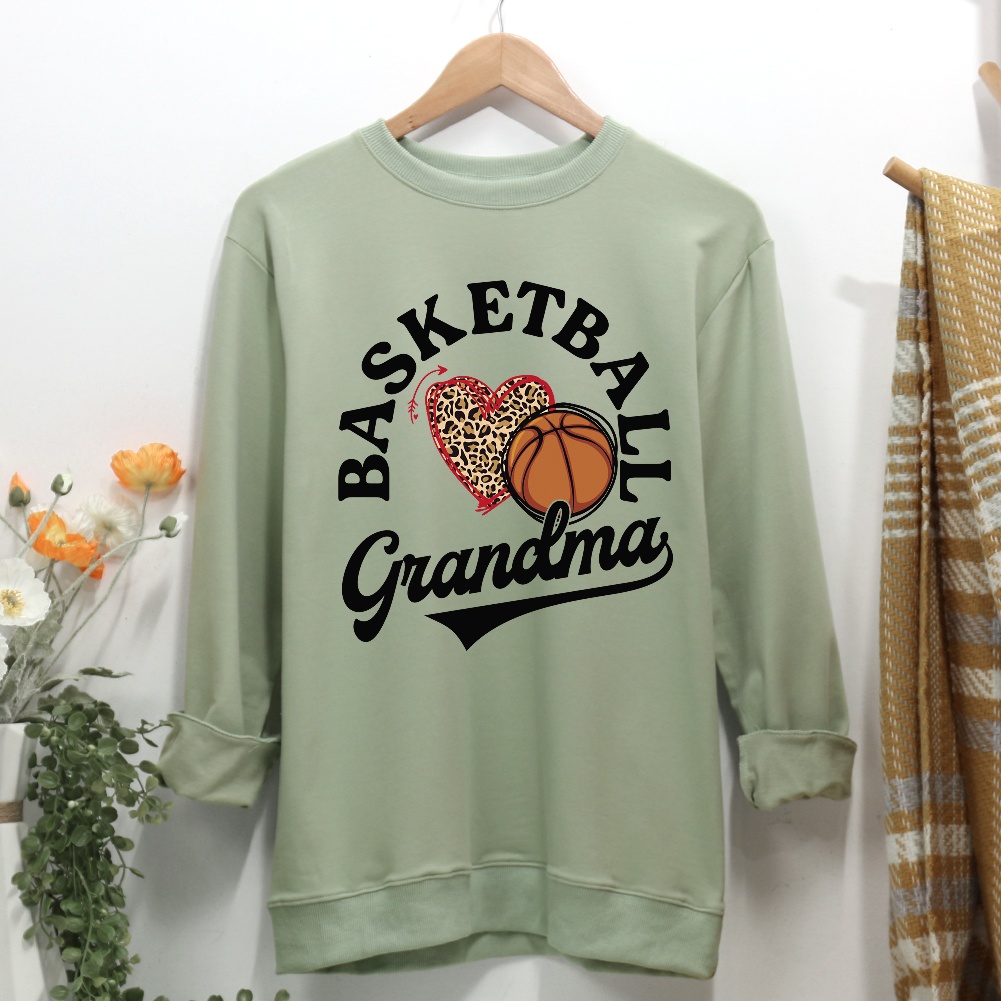 Basketball Grandma Women Casual Sweatshirt-Guru-buzz