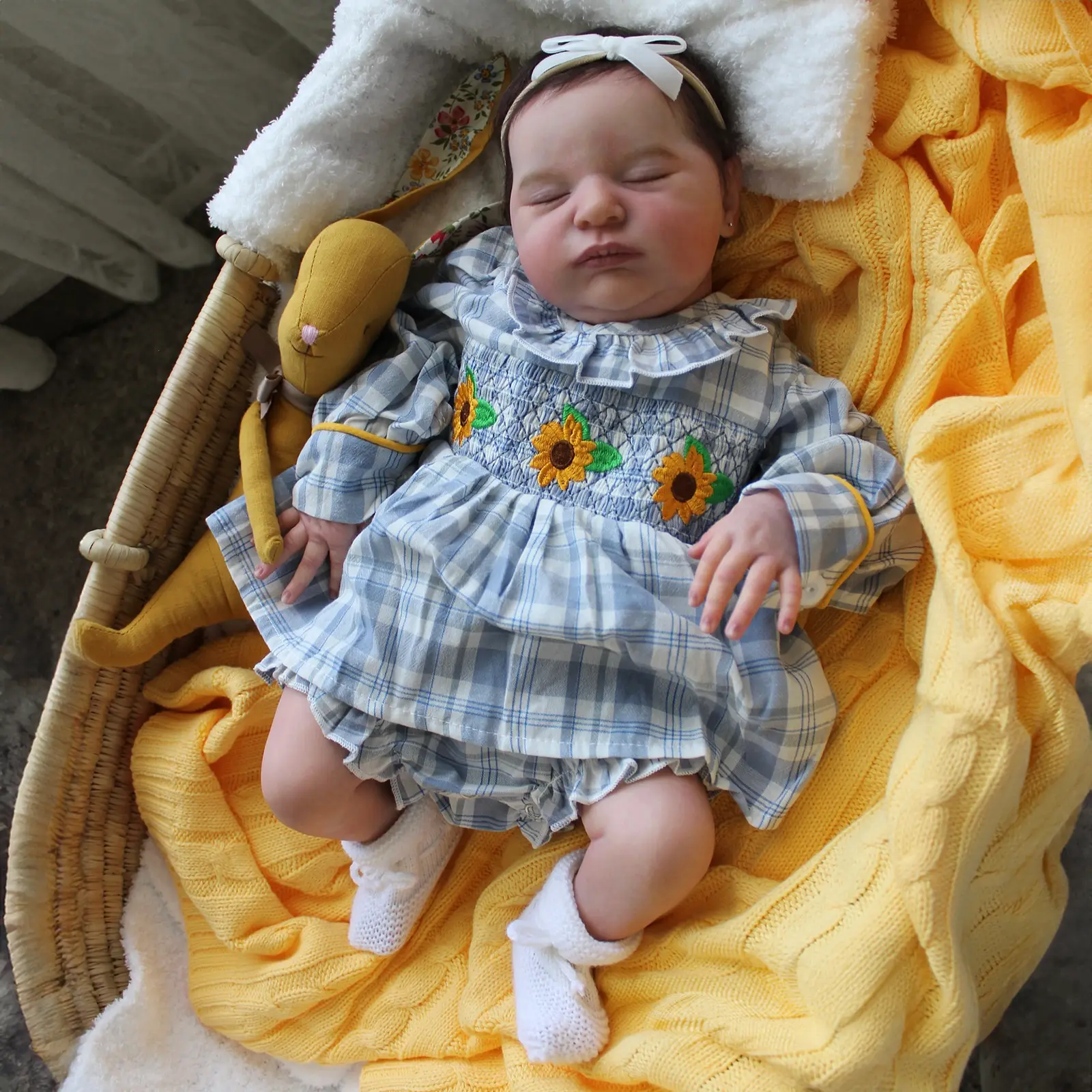 20 Inch Sandra Lifelike Sleeping Reborn Doll Girls - Peaches
