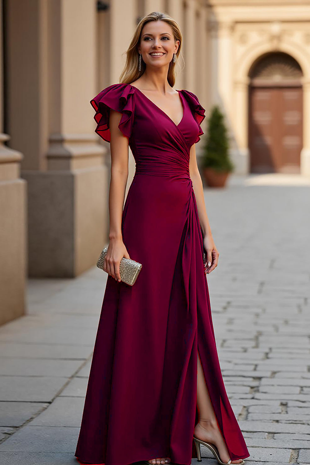 burgundy mother of groom dress Berylove Women Sparkly the Bride Satin A Line Beaded V Neck Maxi Winter Wedding Guest Dress with Slit This stunning Embellished Off the Shoulder Column Mother Of The Bride Dress is the perfect choice for any sophisticated mother of the bride Zapaka Women Lace Burgundy Mother