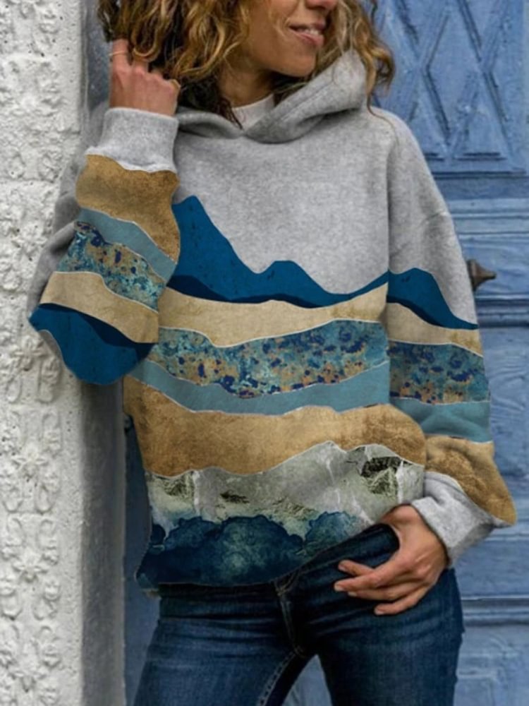 Lanscape Inspired Art Graphic Hoodie