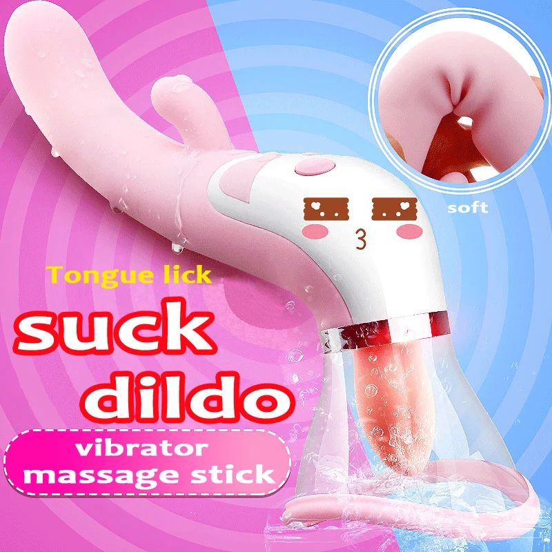 Honey Tongue Licking Vibration Stick Female Masturbator Electric Massage Stick Clitoris Stimulating Sex Products Rosetoy Official