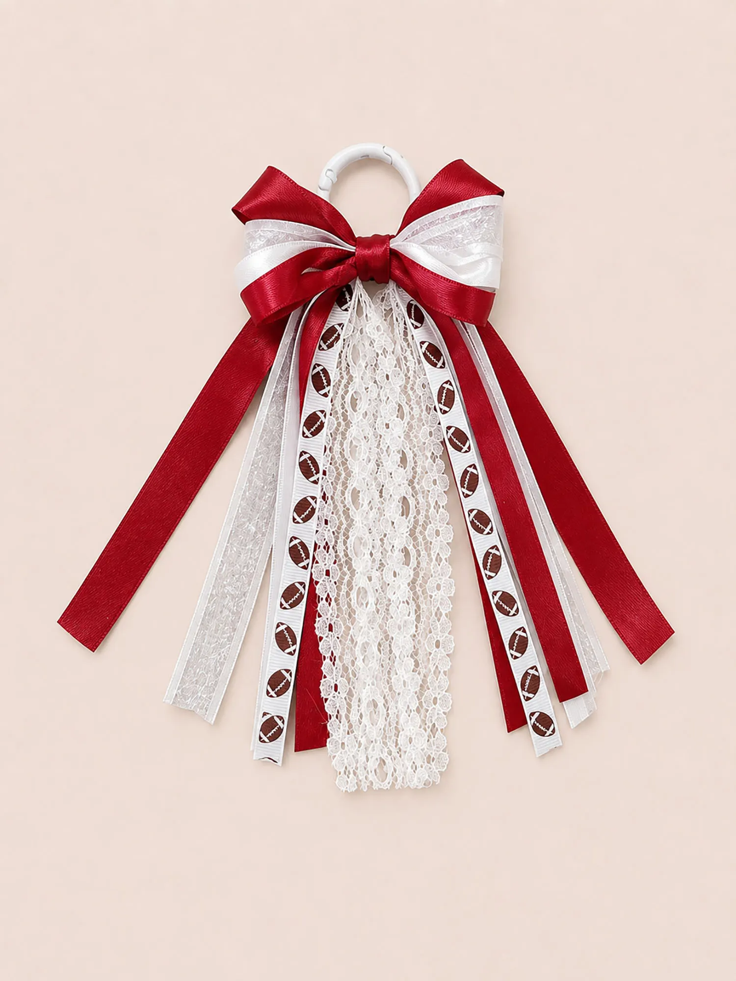 Ribbon Bow Boot Charms Accent with Pearls for Cowgirl Boots, Game Day & Western Shoe Clip Accessories