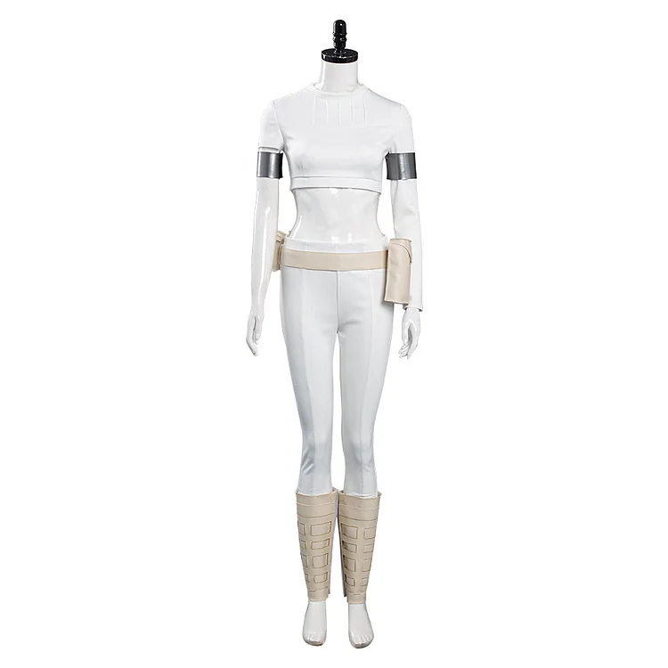 Padme Amidala White Outfit Cosplay Costume Halloween Carnival Suit