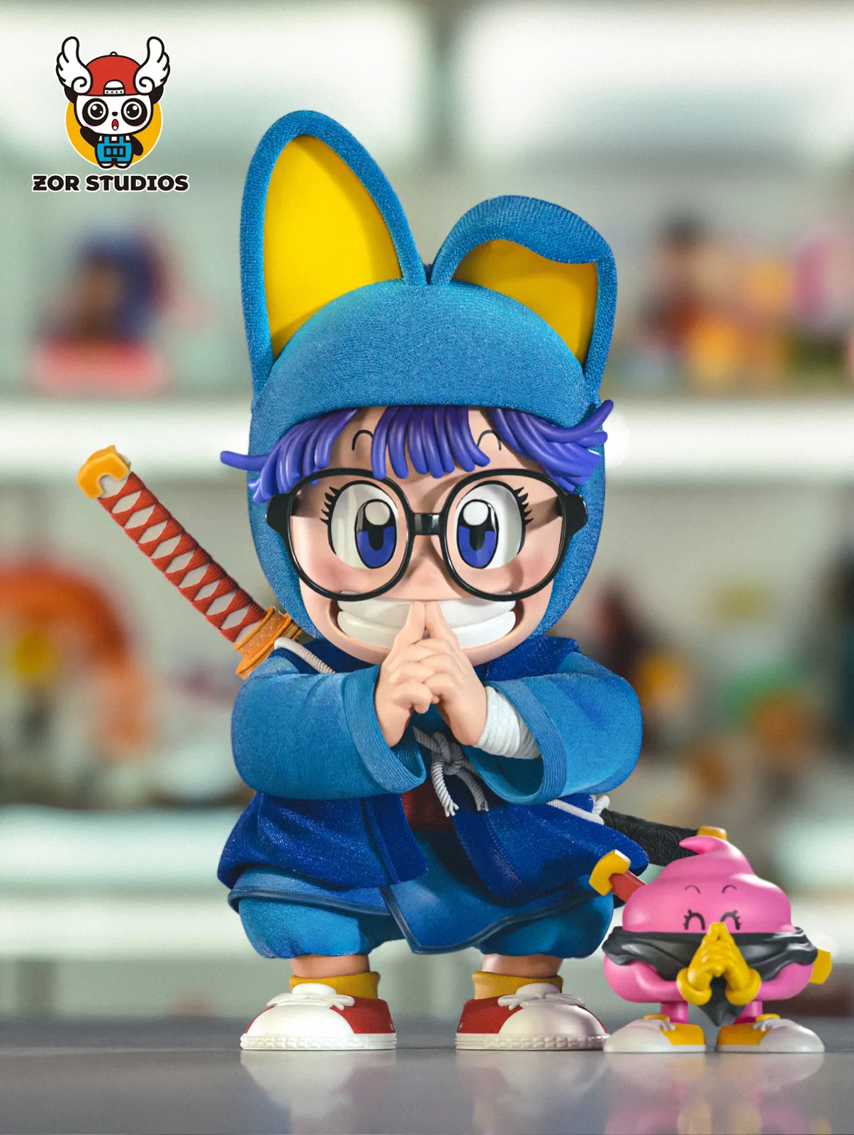 人形 rrrr 1/2 Scale Cat Ear Ninja Ver. Arare/ Arale - Dr. Slump Resin Statue