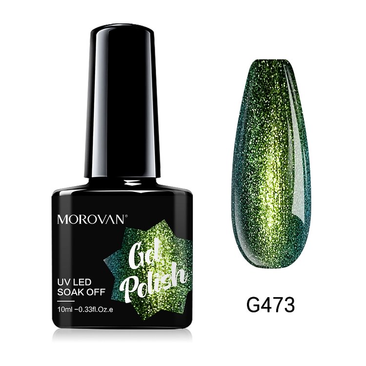 Morovan Sea Green Glitter Gel Nail Polish G473