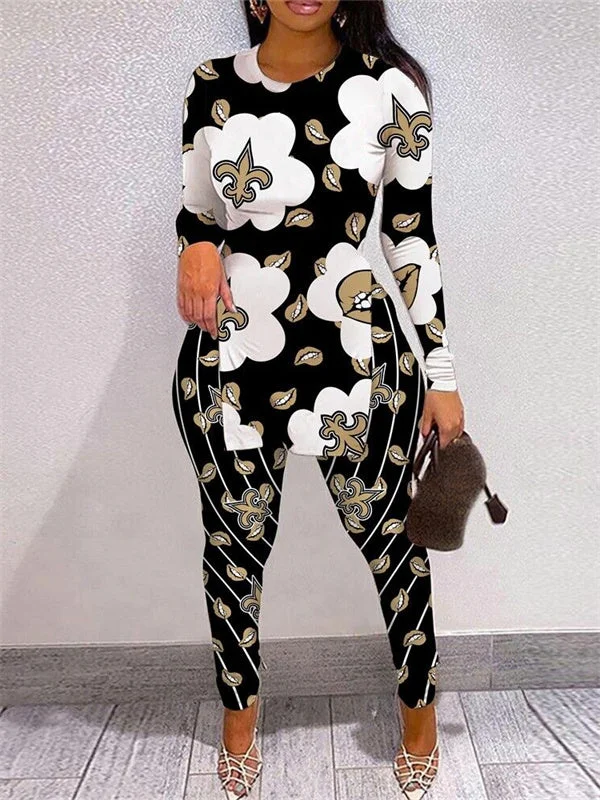 New Orleans Saints
Limited Edition High Slit Shirts And Leggings Two-Piece Suits