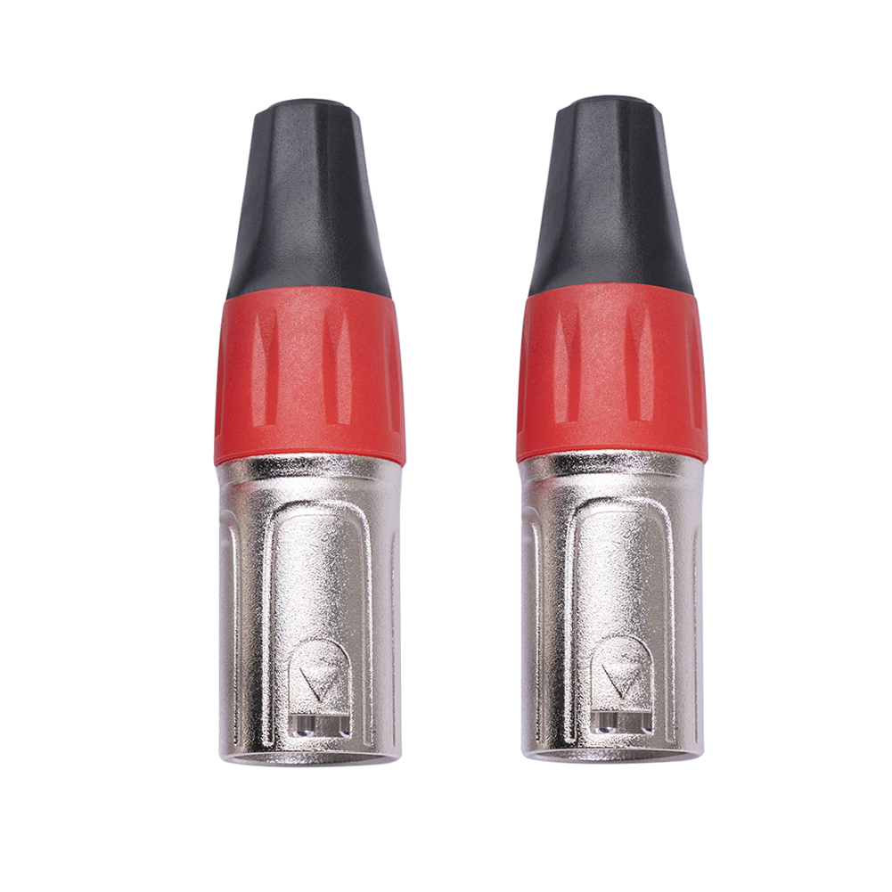 Silver Plated Canon XLR Audio Cable Plug DIY Solder Adapter (2 Male Red), 501 Original
Silver Plated Canon XLR Audio Cable Plug DIY Solder Adapter (2 Male Red), 501 Original