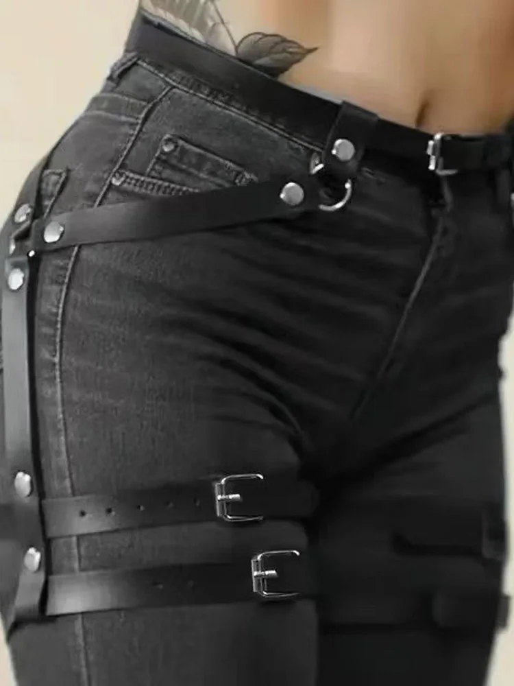 pornhint Pornhint leg harnesses for women, thigh harness belt, harness belt women, harness plus size, thigh harness leather, leg harness leather, Gift for Her leather harness women