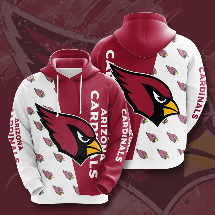 Arizona Cardinals 3D Printed Hooded Pocket Pullover Hoodie