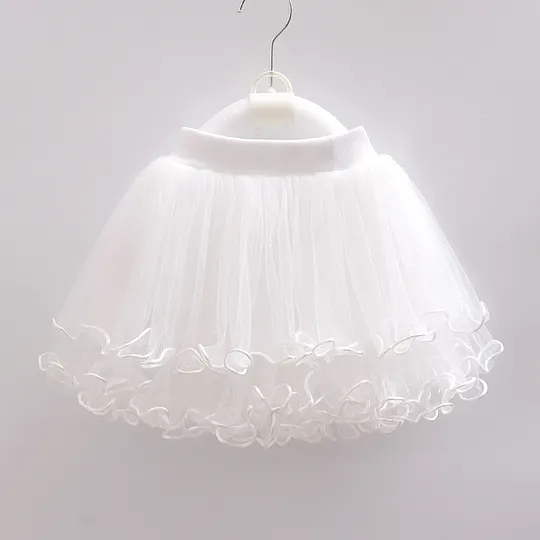 【12M-9Y】Girls Mesh Beaded Puffy Skirt