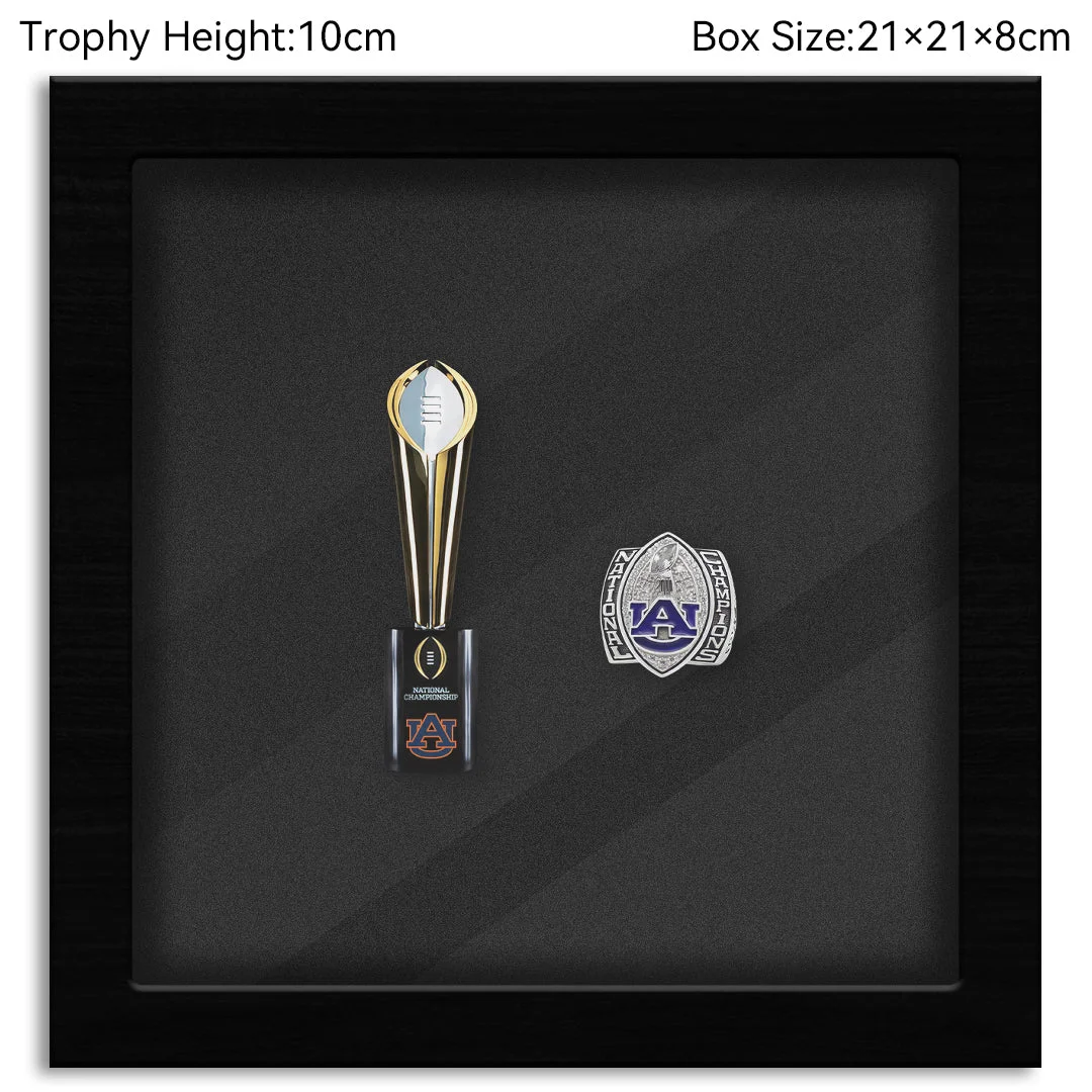 Auburn Tigers College CFP National Championship NCAA Trophy&Ring Box