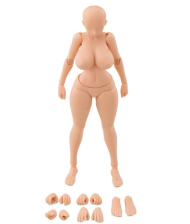 予約」K-TOYS 1/12 アニメ風 可動 アクション フィギュア用 グラマラス